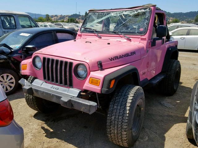 1J4FA39SX5P325342 - 2005 JEEP WRANGLER X PINK photo 2