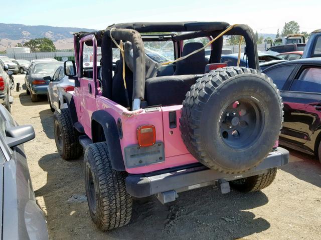 1J4FA39SX5P325342 - 2005 JEEP WRANGLER X PINK photo 3