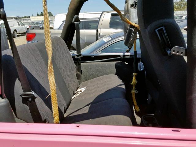 1J4FA39SX5P325342 - 2005 JEEP WRANGLER X PINK photo 6