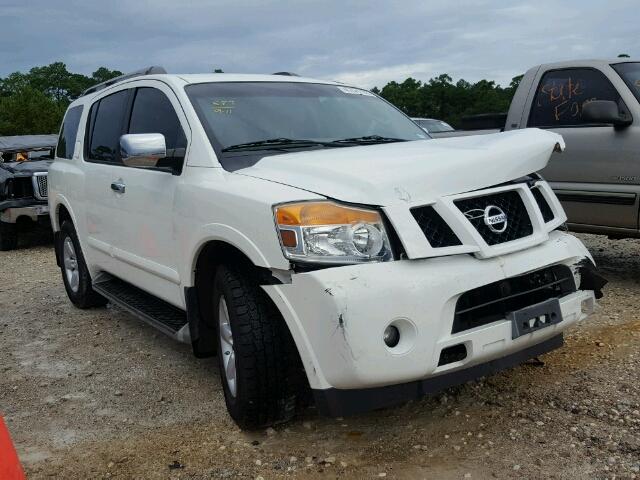 5N1BA0ND2BN608525 - 2011 NISSAN ARMADA SV WHITE photo 1