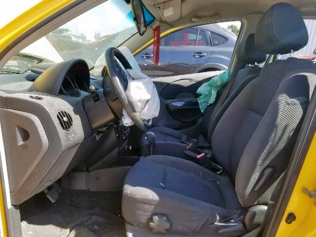 KL1TD66668B084901 - 2008 CHEVROLET AVEO BASE Сары фото 5