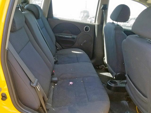 KL1TD66668B084901 - 2008 CHEVROLET AVEO BASE Сары фото 6