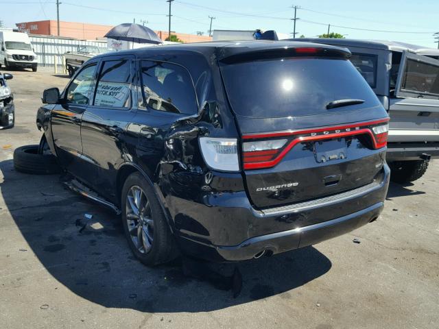 1C4RDHDG6HC838545 - 2017 DODGE DURANGO GT BLACK photo 3