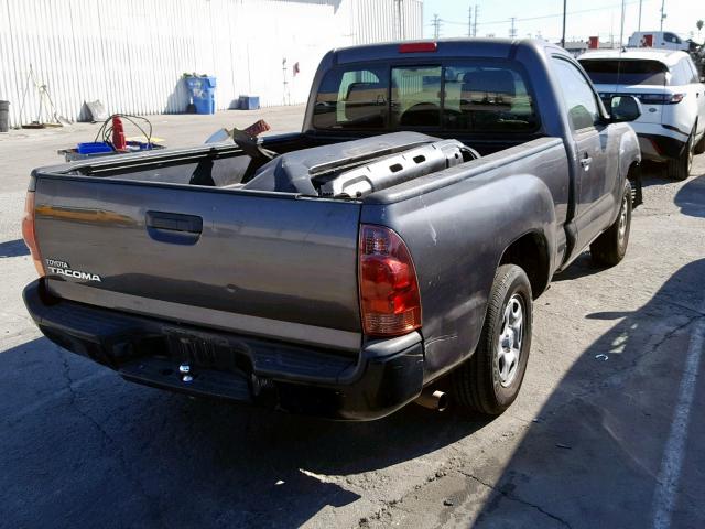 5TFNX4CN0DX026806 - 2013 TOYOTA TACOMA GRAY photo 4