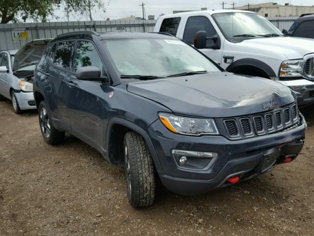 3C4NJDDB3JT130901 - 2018 JEEP COMPASS TR BLUE photo 1