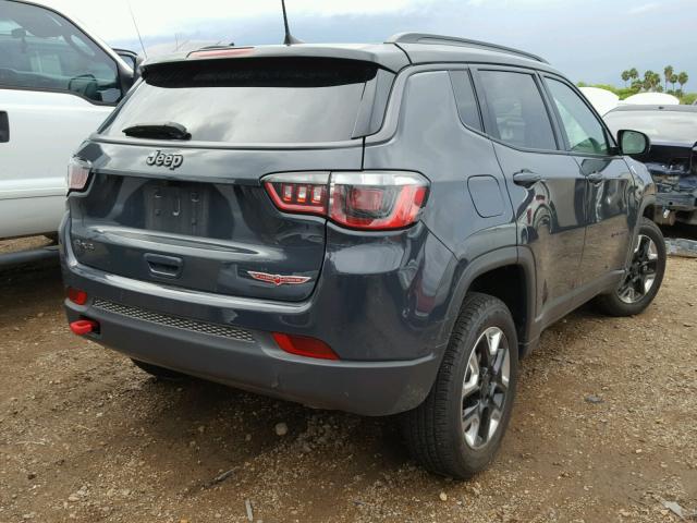 3C4NJDDB3JT130901 - 2018 JEEP COMPASS TR BLUE photo 4