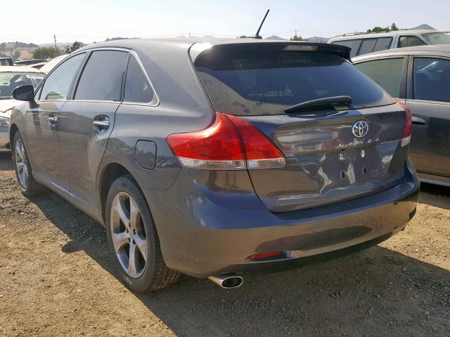 4T3ZK3BB9AU031908 - 2010 TOYOTA VENZA GRAY photo 3