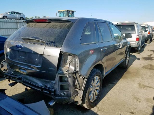 2FMDK3JCXABB65846 - 2010 FORD EDGE SEL GRAY photo 4