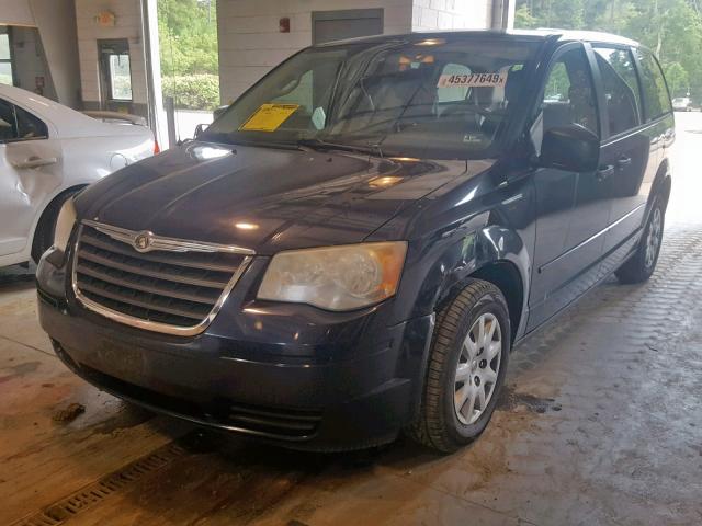 2A8HR44H48R675036 - 2008 CHRYSLER TOWN & COU BLUE photo 2