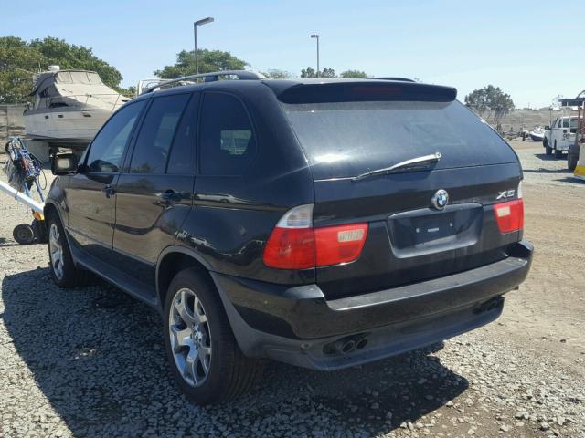 5UXFB33542LH32910 - 2002 BMW X5 4.4I BLACK photo 3