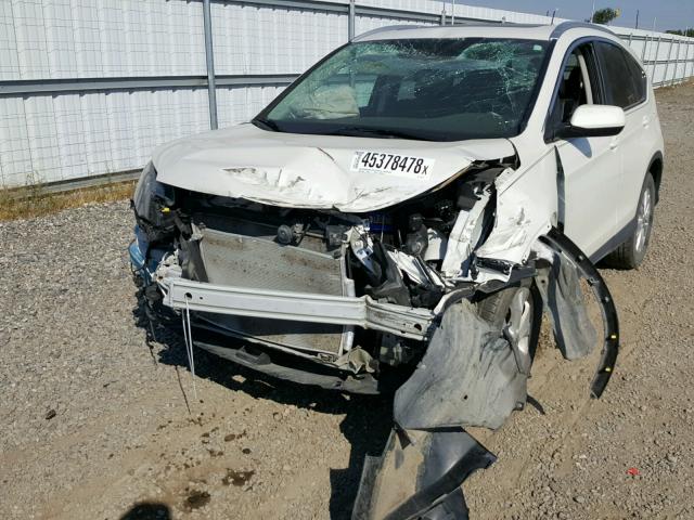 5J6RM4H78EL021618 - 2014 HONDA CR-V EXL WHITE photo 9