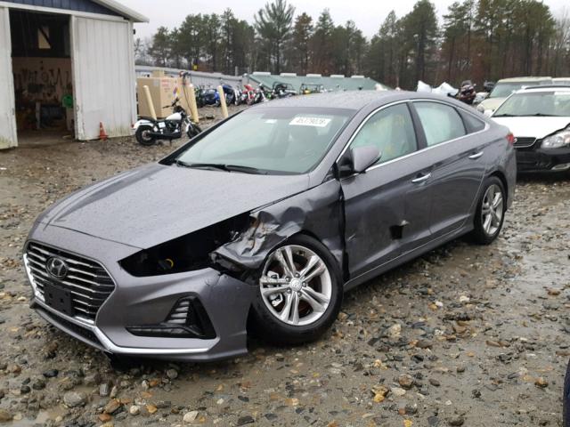 5NPE34AF0JH691915 - 2018 HYUNDAI SONATA SPO SILVER photo 2