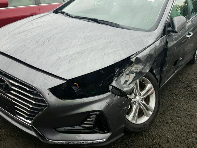 5NPE34AF0JH691915 - 2018 HYUNDAI SONATA SPO SILVER photo 9