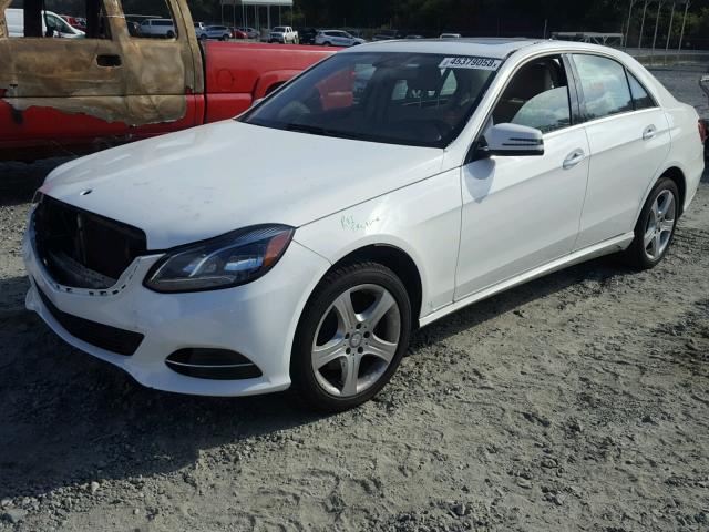 WDDHF5KB6EA913379 - 2014 MERCEDES-BENZ E 350 WHITE photo 2