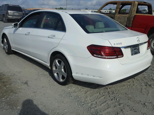 WDDHF5KB6EA913379 - 2014 MERCEDES-BENZ E 350 WHITE photo 3