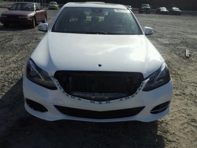 WDDHF5KB6EA913379 - 2014 MERCEDES-BENZ E 350 WHITE photo 9