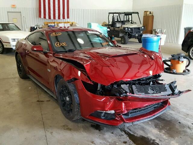 1FA6P8CF2G5301702 - 2016 FORD MUSTANG GT MAROON photo 1