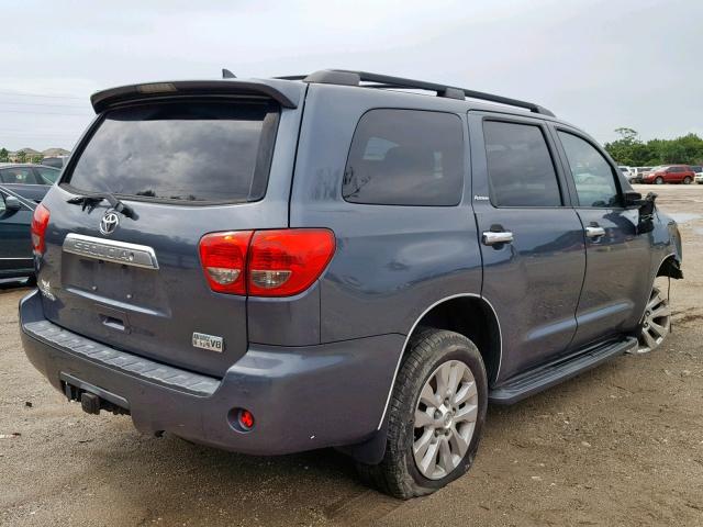 5TDYY5G15AS023120 - 2010 TOYOTA SEQUOIA PL BLUE photo 4