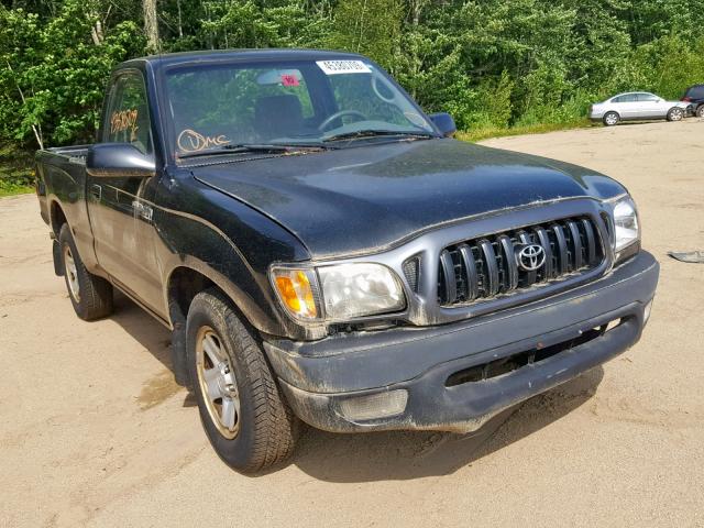 5TENL42N92Z120136 - 2002 TOYOTA TACOMA BLACK photo 1