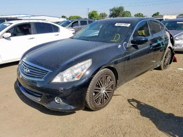 JN1CV6AP8DM305731 - 2013 INFINITI G37 BASE BLACK photo 2