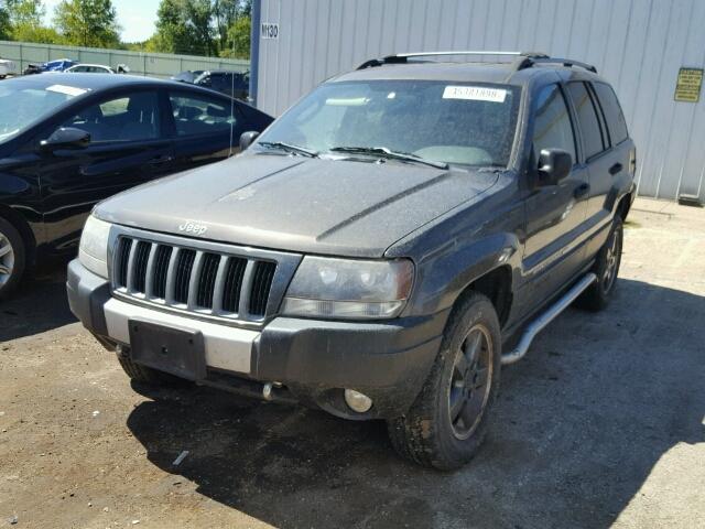 1J4GW48S04C151719 - 2004 JEEP GRAND CHER GRAY photo 2