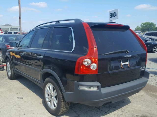 YV1CZ91H941121986 - 2004 VOLVO XC90 T6 BLACK photo 3