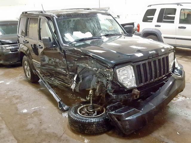 1J8GN28K08W194645 - 2008 JEEP LIBERTY BLACK photo 1