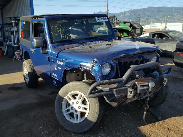 1J4AA2D19AL146651 - 2010 JEEP WRANGLER S BLUE photo 1