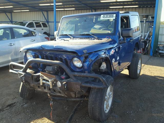 1J4AA2D19AL146651 - 2010 JEEP WRANGLER S BLUE photo 2