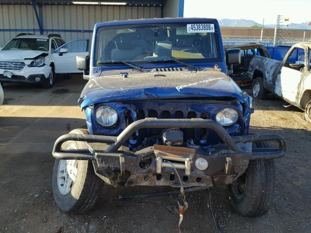 1J4AA2D19AL146651 - 2010 JEEP WRANGLER S BLUE photo 9