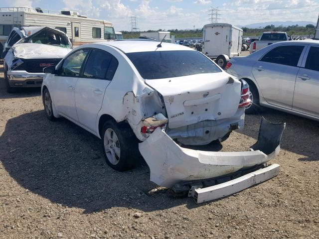 3N1AB61E88L682400 - 2008 NISSAN SENTRA 2.0 WHITE photo 3