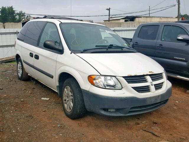 1D4GP25B05B153699 - 2005 DODGE CARAVAN SE WHITE photo 1