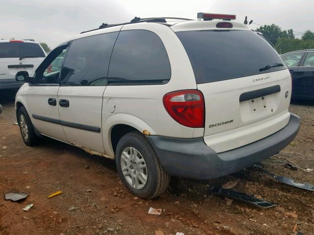 1D4GP25B05B153699 - 2005 DODGE CARAVAN SE WHITE photo 3