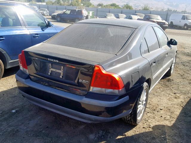 YV1RS61N912010573 - 2001 VOLVO S60 BLACK photo 4