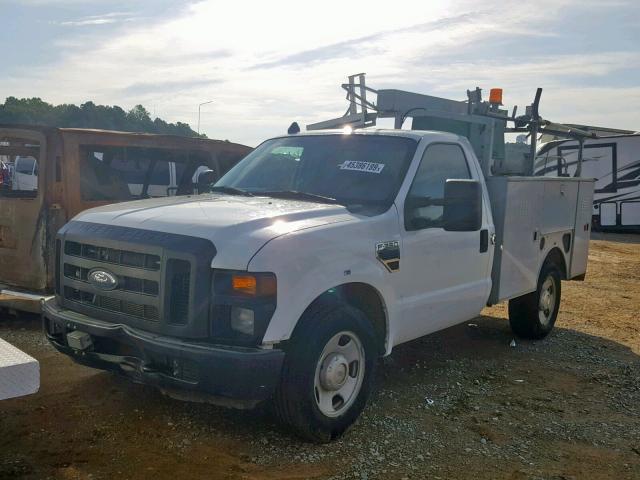 1FTWF30568EA27031 - 2008 FORD F350 SRW S WHITE photo 2