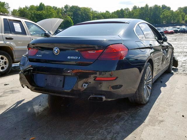 WBA6B4C5XDD098016 - 2013 BMW 650 XI BLACK photo 4