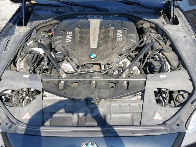 WBA6B4C5XDD098016 - 2013 BMW 650 XI BLACK photo 7