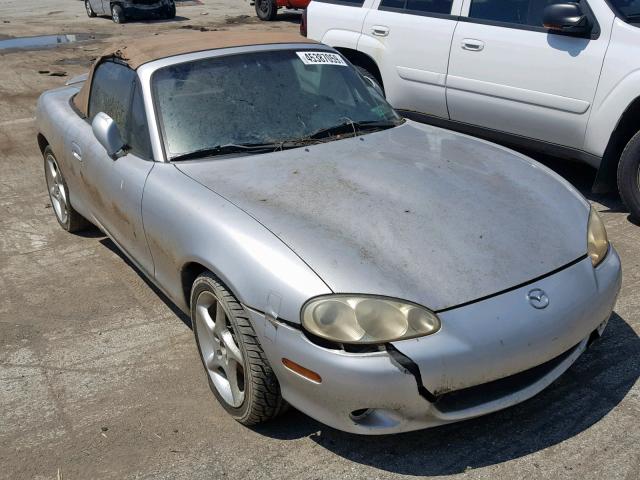 JM1NB353410218710 - 2001 MAZDA MX-5 MIATA SILVER photo 1