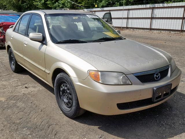 JM1BJ225520546631 - 2002 MAZDA PROTEGE DX GOLD photo 1