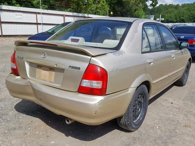 JM1BJ225520546631 - 2002 MAZDA PROTEGE DX GOLD photo 4