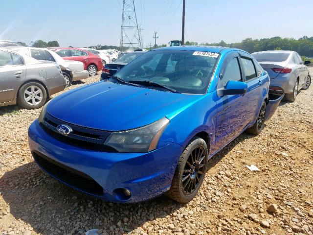 1FAHP3GN0BW134417 - 2011 FORD FOCUS SES BLUE photo 2