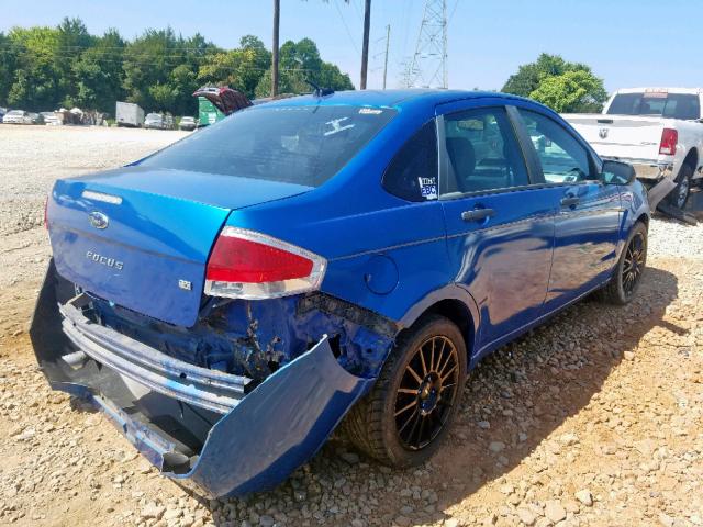 1FAHP3GN0BW134417 - 2011 FORD FOCUS SES BLUE photo 4