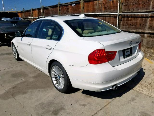 WBAPL3C53AA408628 - 2010 BMW 335 XI WHITE photo 3