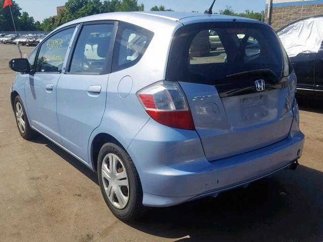 JHMGE87219S047219 - 2009 HONDA FIT BLUE photo 3