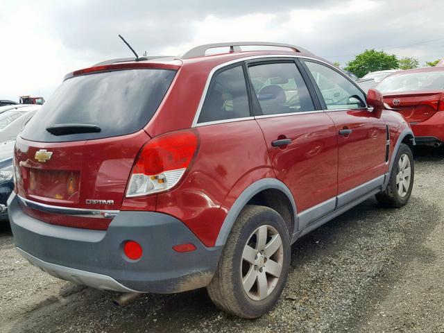 3GNAL2EK0CS579903 - 2012 CHEVROLET CAPTIVA SP RED photo 4