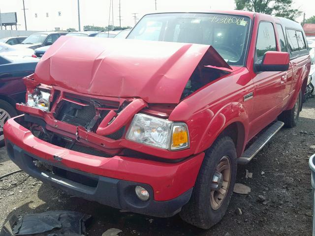 1FTKR1EE1BPA91475 - 2011 FORD RANGER SUP RED photo 2