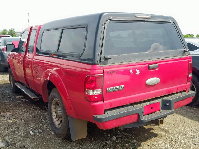 1FTKR1EE1BPA91475 - 2011 FORD RANGER SUP RED photo 3