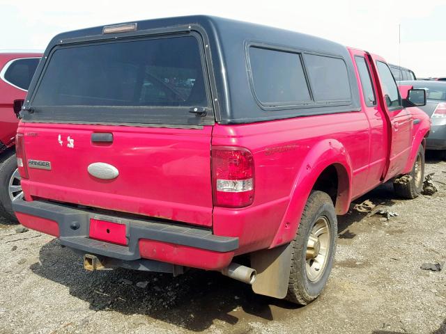 1FTKR1EE1BPA91475 - 2011 FORD RANGER SUP RED photo 4