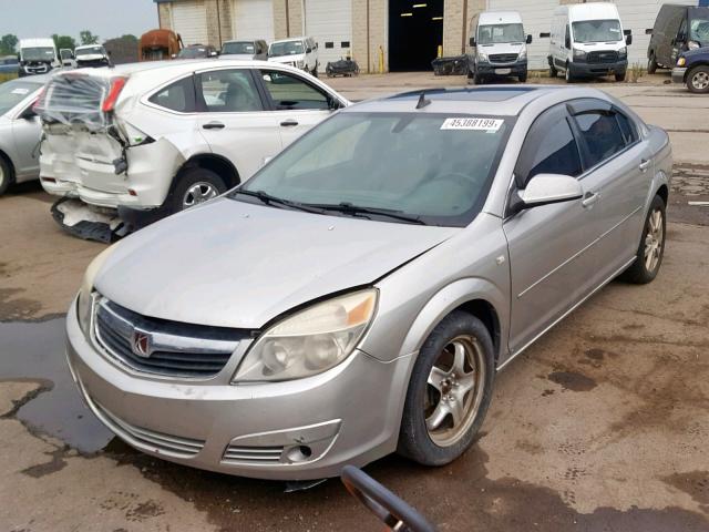 1G8ZS57N38F124850 - 2008 SATURN AURA XE SILVER photo 2