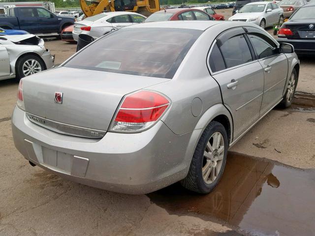 1G8ZS57N38F124850 - 2008 SATURN AURA XE SILVER photo 4